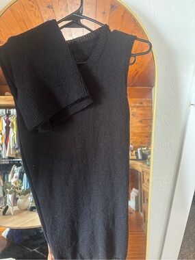 Classic Black Crewneck Women's Sweater